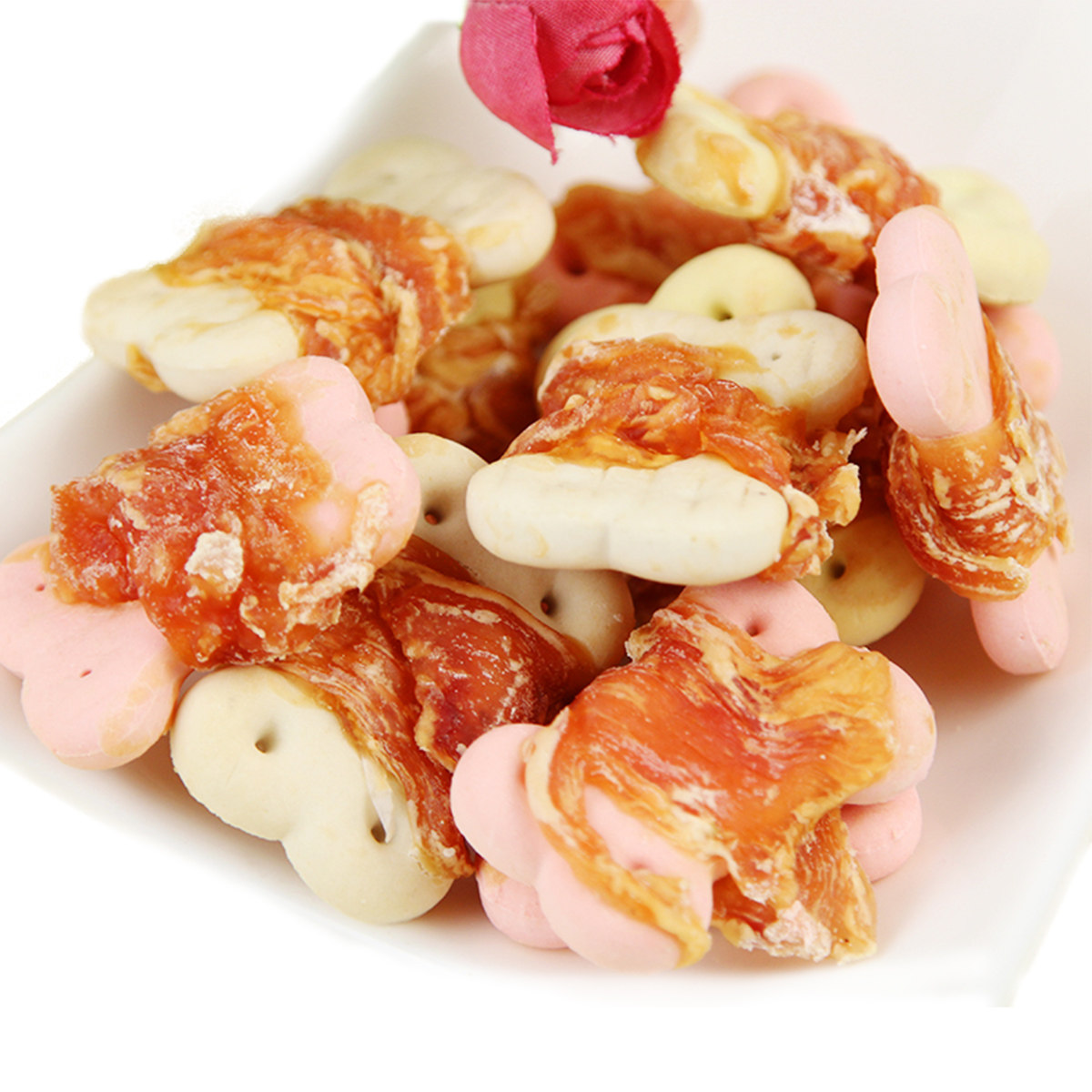 丰永贝贝宠物零食 鸡肉绕饼干420g 泰迪贵宾比熊狗狗零食鸡肉零食