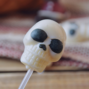 百嘉尚万圣节圣诞节造型恶搞创意骷髅棒棒糖零食糖果单支36支包邮