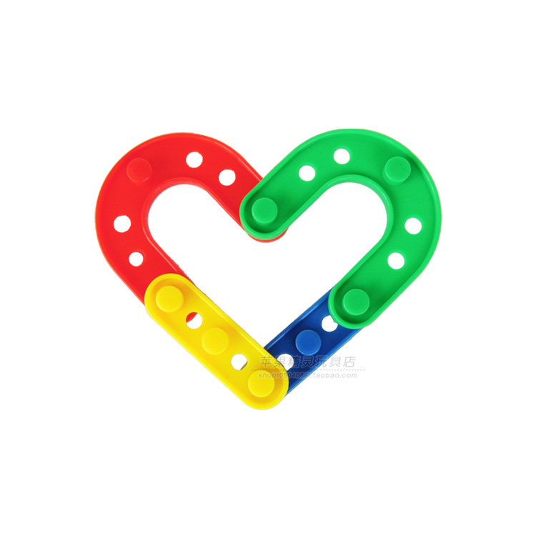 条形拼搭积木塑料拼插儿童拼装玩具宝宝益智玩具3岁以上智力玩具