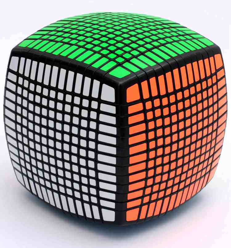 【醉美公主 魔方教程】永骏13阶魔方难魔方挑战难度比赛顺滑不卡