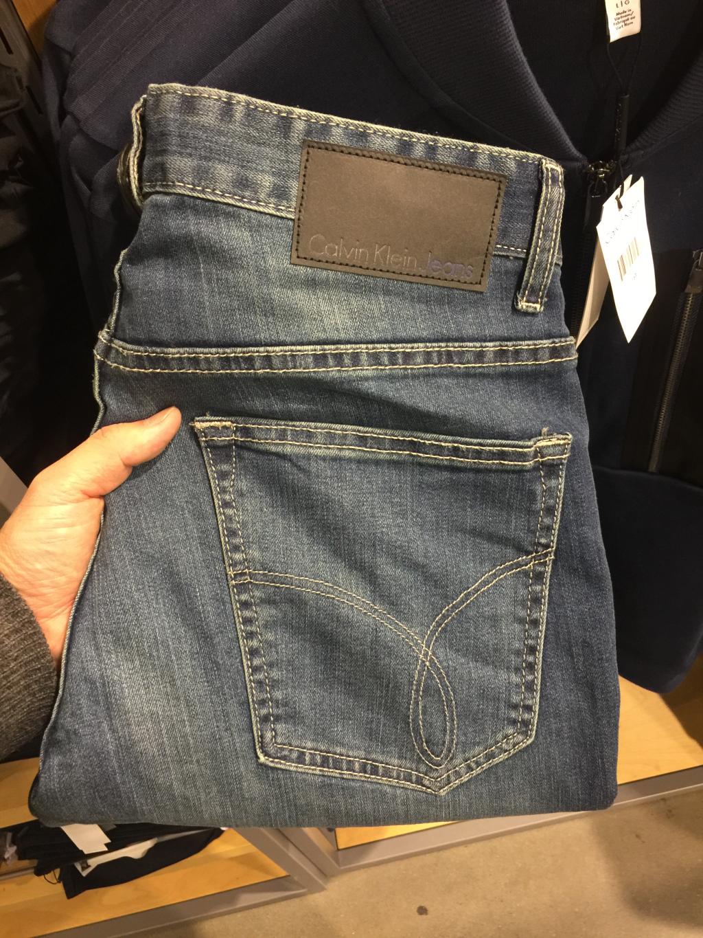 美国代购 calvin klein 男士牛仔裤 ck jeans 休闲裤 修身 长裤