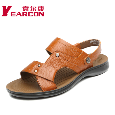 意尔康男凉鞋正品鞋