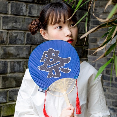 歪瓜出品 阴阳师大天狗扇子 周边和服夏季祭典团扇纸扇cosplay