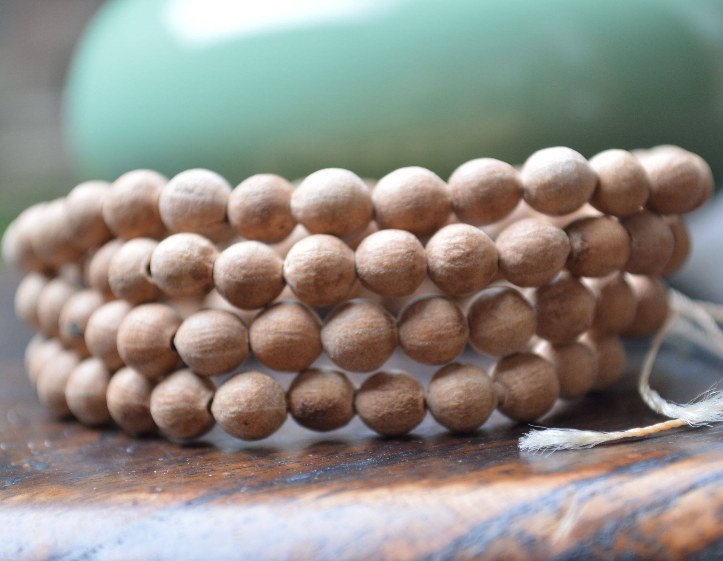 花音轩 天台五线菩提子佛珠 108颗本色念珠 素雅本色 辟邪开运