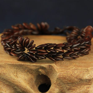 天然手工编织檀香籽手链 男女款 防虫手串 佛珠菩提手饰佛教用品