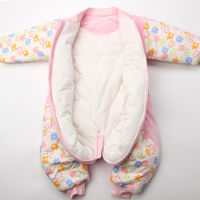 宝宝睡袋春秋薄款夹棉分腿睡袋婴儿秋冬保暖纯棉防踢被儿童空调房