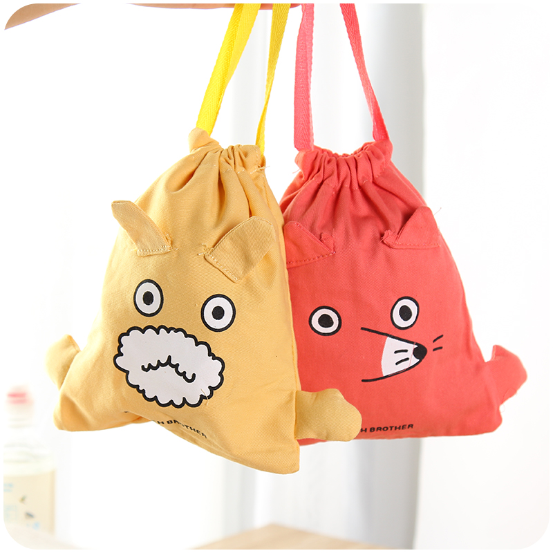 卡通立体抽绳束口袋旅行收纳袋行李箱衣服收纳包整理袋衣物分装袋