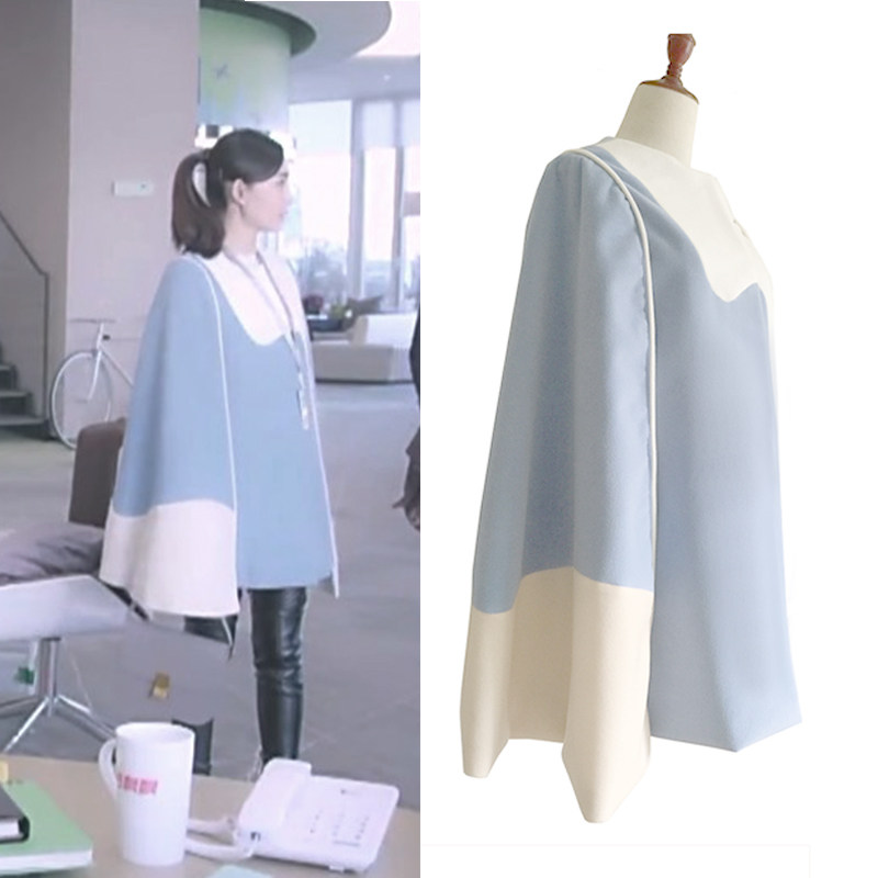 漂洋过海来看你王丽坤苏芒同款灰色大衣宽松时尚长袖气质毛呢外套