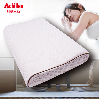 achilles/阿基里斯日本进口可水洗透气防螨慢回弹记忆绵护颈枕头