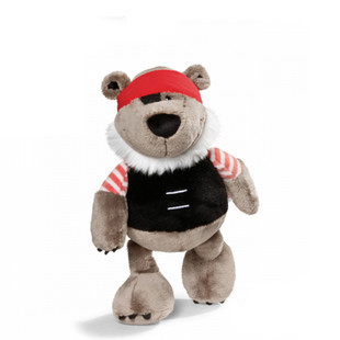 儿童nici海盗系列 独眼海盗大熊 毛绒玩具娃娃 送女友