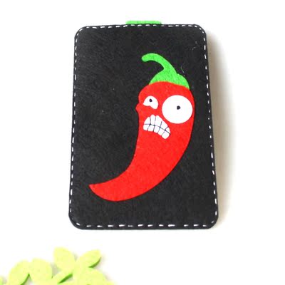 鑫晴免裁不织布手工diy 材料套装 小辣椒手机包 材料包 830