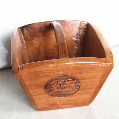 开光正宗桃木日进斗金 木斗米斗 斗摆饰 家庭店铺公司招财必备