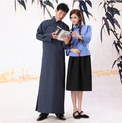 五四青年装民国学生装复古舞台服装话剧服装演出服个性毕业照