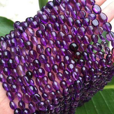 天然人造紫水晶 紫晶随意形散珠半成品 diy手链项链配珠串珠配件