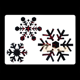 正品圣诞节装饰雪喷模板 喷雪玻璃模版 大号纸质橱窗店铺装饰必备