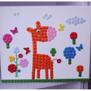 缝纫diy材料,工具及成品 缝纫diy配件/辅料/配饰 纽扣 > 小鹿木扣两孔