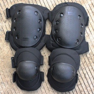 护具 户外登山护具军迷战术护膝护肘 骑行护具四件套 特种兵cs野战