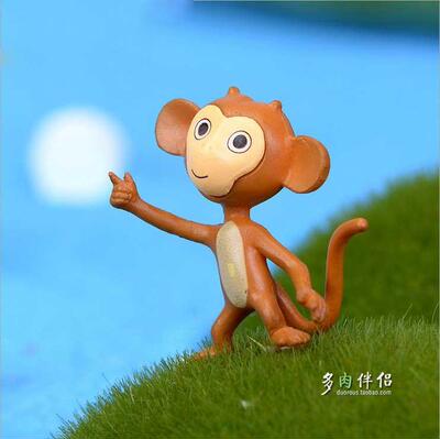 熊出没 猴子毛毛 多肉拼盘苔藓微景观diy摆件装饰品