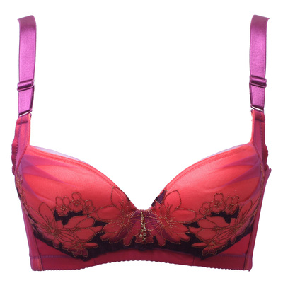 [年终大促] 欧奈诗超聚拢调整型文胸衣女士乳罩纹胸罩刺绣内衣旗舰店