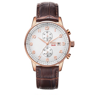 手表 奥迪系列手表 汽车礼品商务标 4s店定制款 真皮表带 石英手表