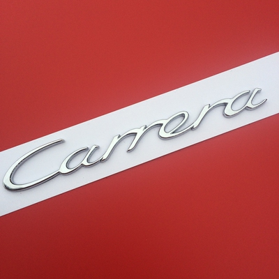 保时捷卡雷拉911carrera gts turbo 4s黑红色标贴车标后尾标标志