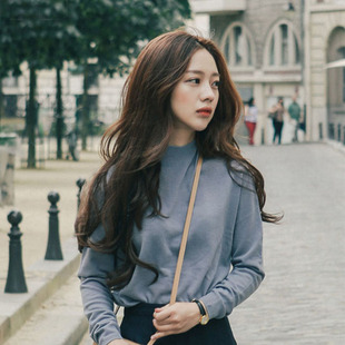 韩版修脸假发女长卷发中分瘦脸长直发仿真头皮蓬松大波浪微卷整顶