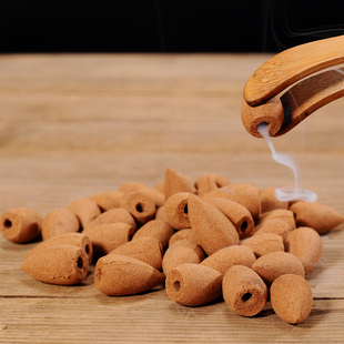 熏香 天然倒流香粒 倒流香檀香锥香流烟香室内香料空心倒流 熏香塔香