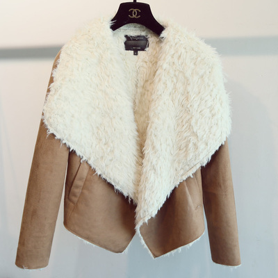 麂绒皮机车皮衣外套