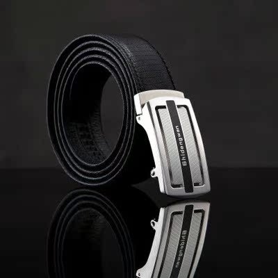 不锈钢扣头层牛皮腰带皮带自动扣a-05