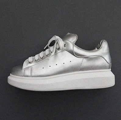 naning9李孝利正品 韩国代购秋冬新款拼色厚底松糕跟低帮休闲鞋n9