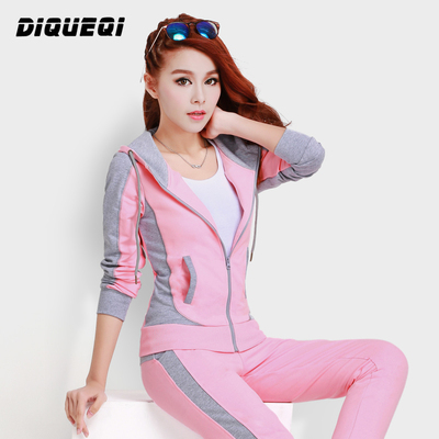 特价促销品牌运动套装春秋女款秋装运动服女士休闲套装卫衣运动衣