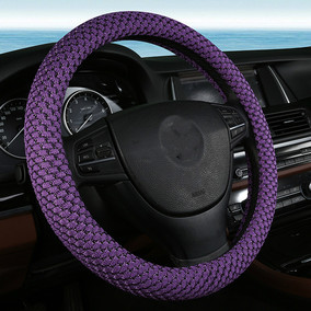 汽车方向盘套透气木珠布吸汗防滑汽车把套四季新款夏季车把套