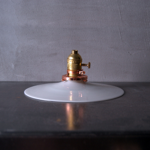 古董吊灯台灯玻璃灯罩 罕见日本手造玻璃古董国外老玻璃灯罩