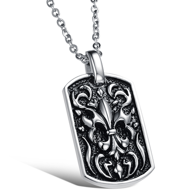 [品质男人] 韩版男士项链 复古个性钛钢吊坠 潮人装饰挂件日韩挂饰品