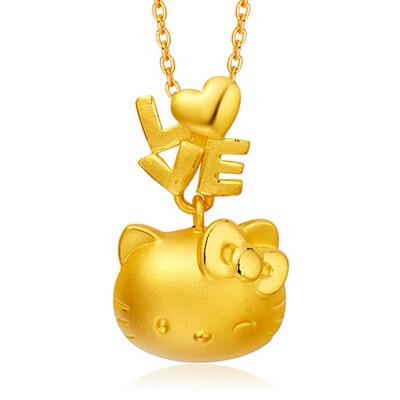 澳门博彩在线玩法:周大福金项链吊坠