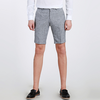 [韩国精致] nifomnic男士休闲西裤短裤韩版修身夏季薄男裤5分裤潮男