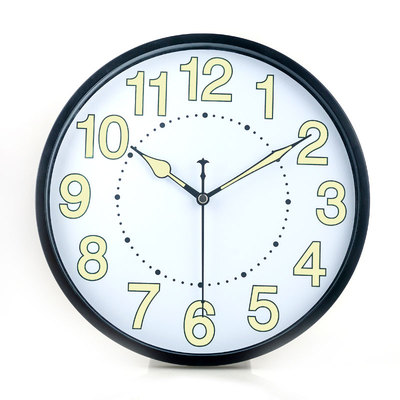 瑞达时尚夜光挂钟 客厅现代创意钟表静音卧室时钟简约家居石英钟