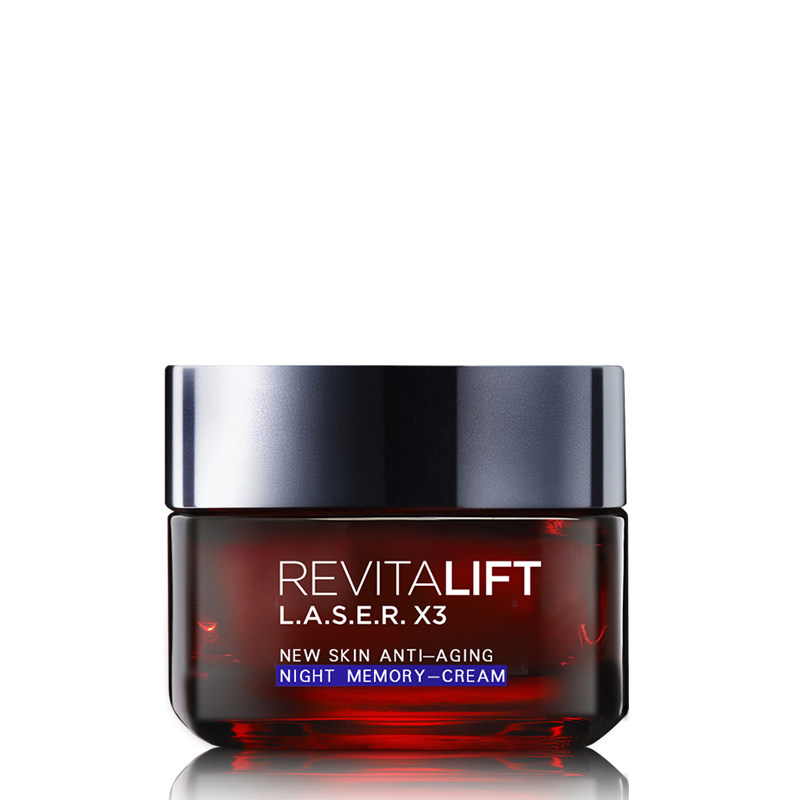 巴黎欧莱雅女士护肤品复颜光学嫩肤弹力晚霜补水保湿滋.