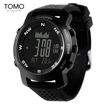 运动手表温度气压防水电子表的亲,可到 tomo手表旗舰店领取优惠券了