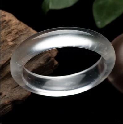 正品缅甸天然水沫玉手镯 强荧光 水沫玉镯子 冰种通透 水沫子玉镯