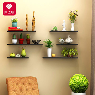 墙上置物架客厅壁挂一字隔板搁板架子置物架卧室墙面装饰墙上书架