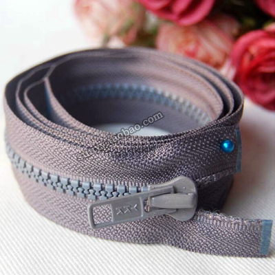 ykk单头拉链 卡其色75厘米 树脂拉锁 长毛衣夹克用大拉锁