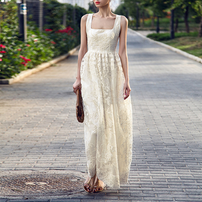 衣服 裙装 方领复古长裙 ￥ 115.00 115.