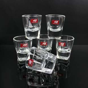 玻璃杯 德力deli 一口杯玻璃杯小白酒杯 青苹果 烈酒杯 洋酒杯茶杯