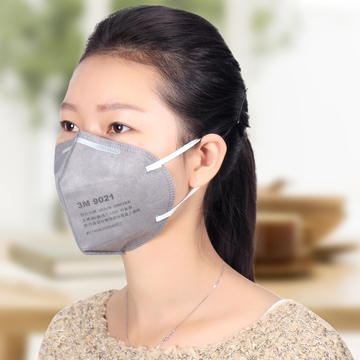 [优惠] 正品3m 9021折叠式 耳戴式灰色防尘口罩/工厂防护口罩
