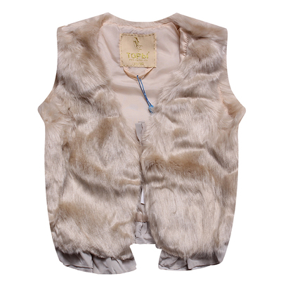 妍洁/梵缇卡ftk153103 正品 2015秋装新款 时尚韩版流苏 虎皮马甲