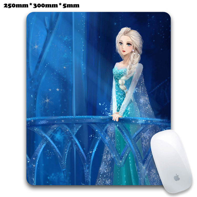艺术时尚鼠标垫定制超大加厚鼠标垫游戏鼠标垫 冰雪奇缘 公主动漫