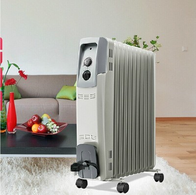 美的取暖器 11片家用油汀电暖器 ny2011-13f电暖气节能电油汀