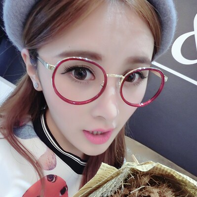 赵丽颖同款圆形眼镜框女杉杉来了复古可爱平光镜萌系原宿风眼镜架