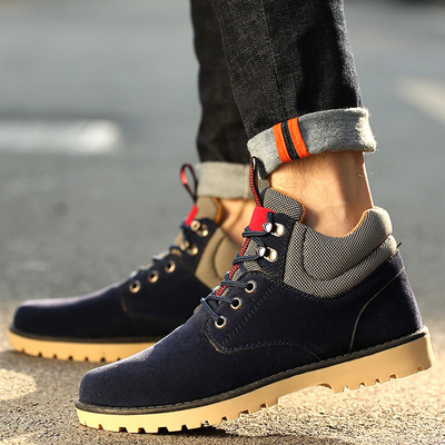 [好货也疯狂] 楚儿服饰 冬季新款男士休闲百搭保暖棉靴 马丁靴 男靴